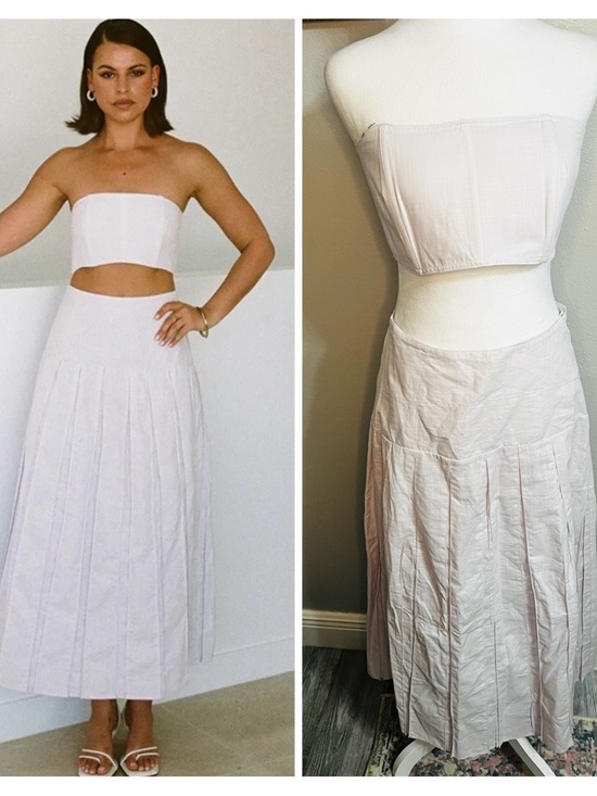 SABO Dresses & Skirts - Sabo Matching Set Skirt Crop Top NWT
Lilac Cotton Medium 6